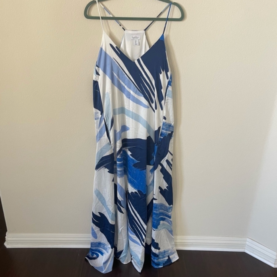 Nicole Miller Ny Slip Maxi Dress Size L